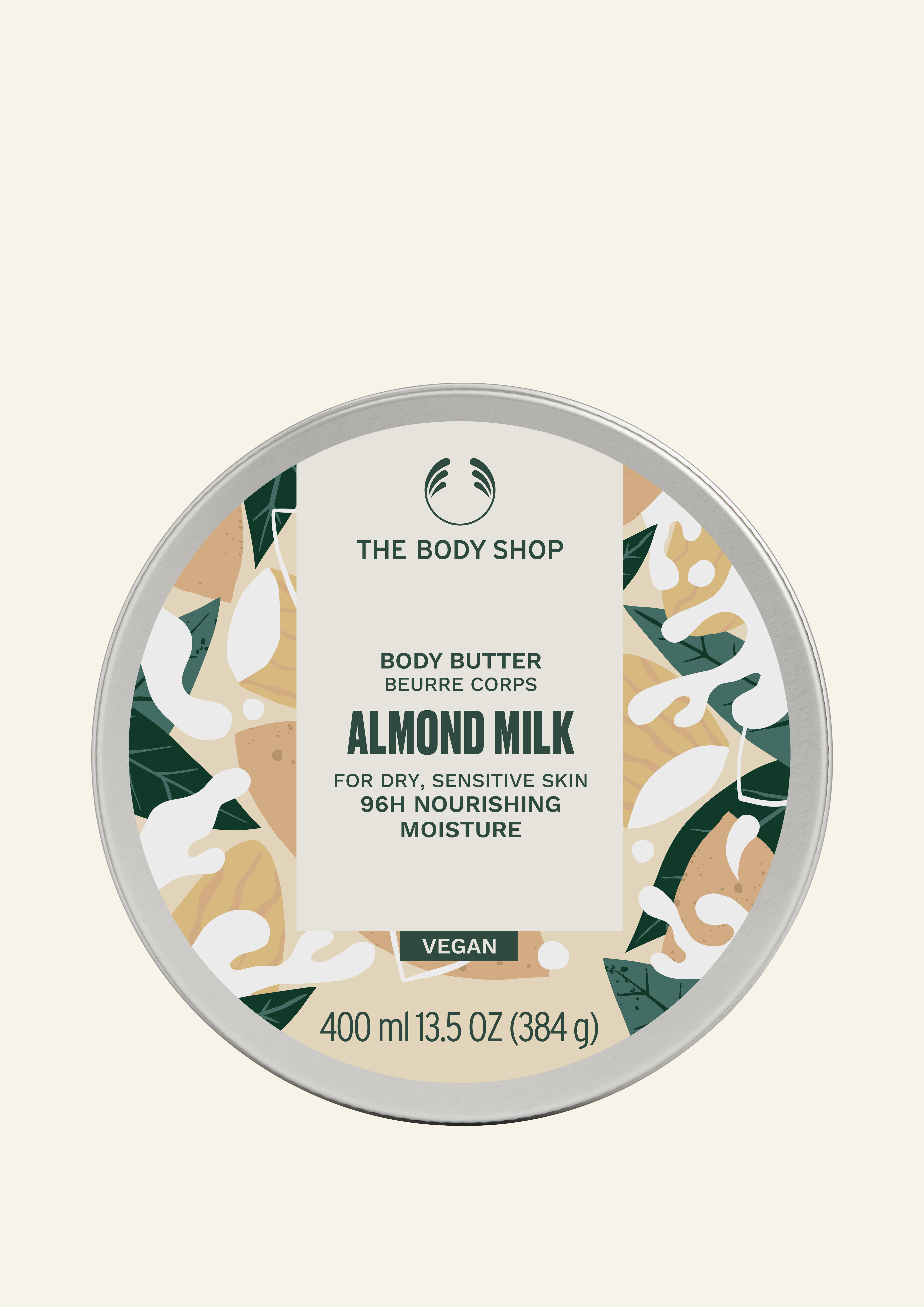 1012943 BODY BUTTER ALMOND MILK 400 ML BRNZ NW INABCPS086