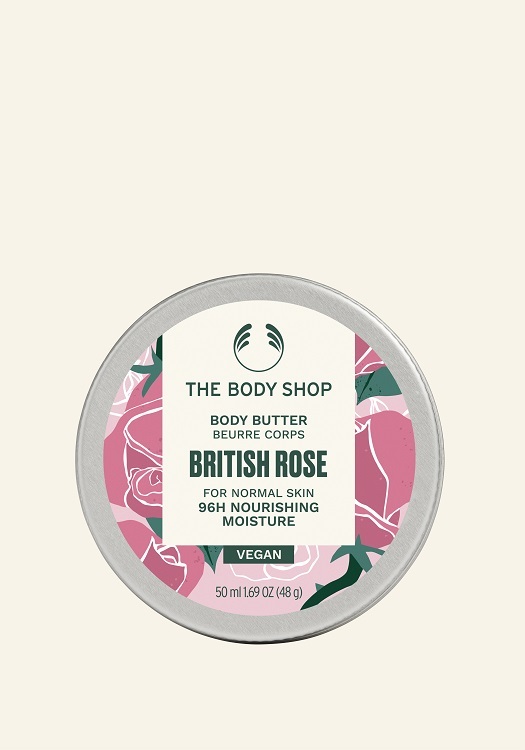 1097375 BODY BUTTER BRITISH ROSE 50 ML BRNZ NW INABCPS094