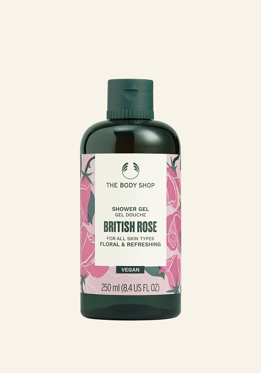 1097521 SHOWER GEL British Rose 250ml BRNZ NW INABCPS069