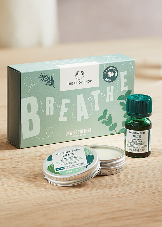Breathe Unwind Discovery Kit On Counter