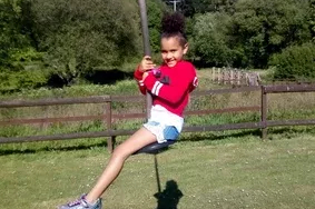 Girl swing