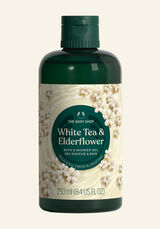 White tea and elderflower website images